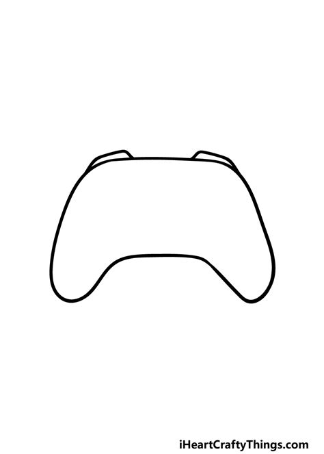 Xbox Controller Drawing Outline