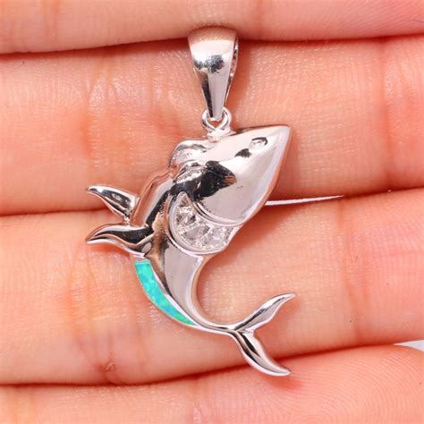 Happy Shark Pendant Necklace