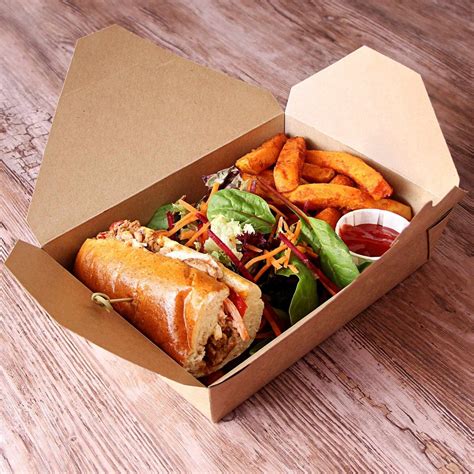 26oz/45oz/52oz/66oz Disposable Takeaway/Take Away Fast Food Kraft Paper ...