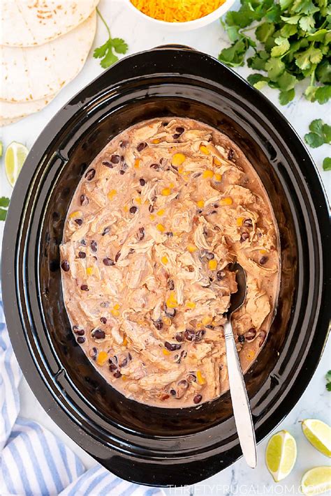 Creamy Crockpot Mexican Chicken - Thrifty Frugal Mom