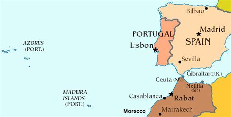 Political Map of Portugal