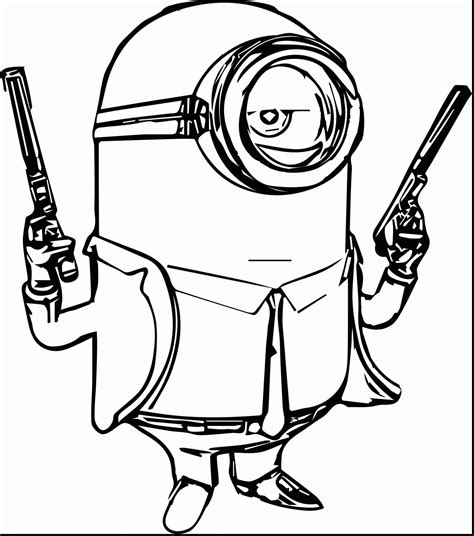 Minion Coloring Pages Bob at GetDrawings.com | Free for personal use ...