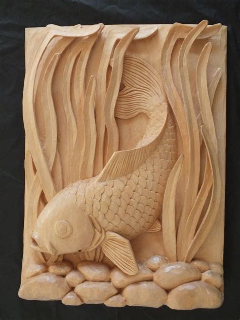 Wood carved fish | Wood carving art, Wood carving patterns, Wood ...