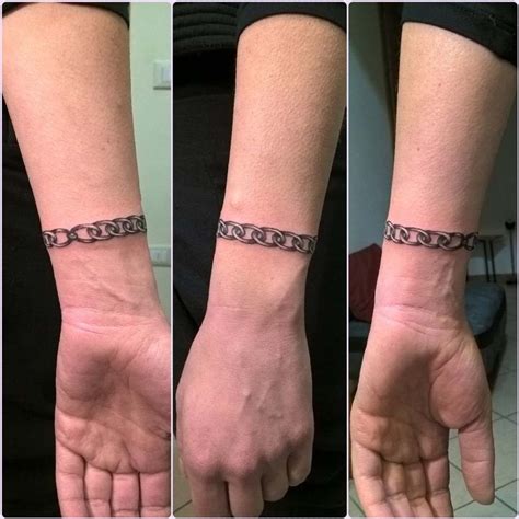 Chain Like Bracelet Tattoo Ideas | 타투, 문신, 팔찌