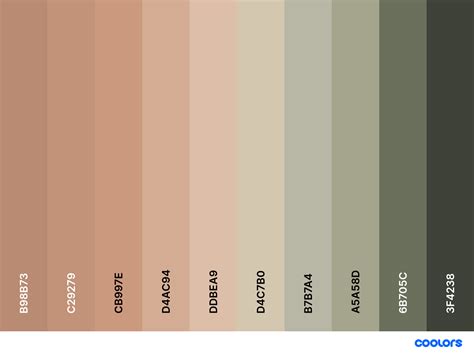 Neutral Color Palette With Hex Codes Cottagecore Color Palette Earth ...