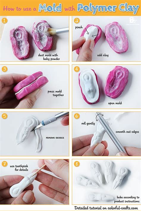 How to make a Polymer Clay Mold | Polymer clay mold, Molding clay ...