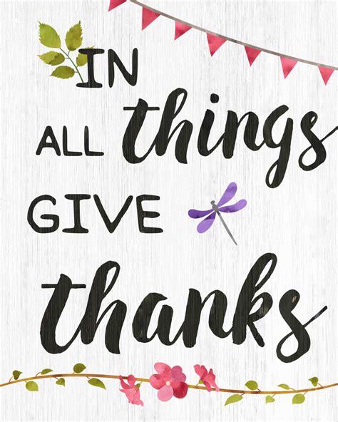 In All Things Give Thanks 1 Thessalonians 5:18 Bible Verse | Etsy