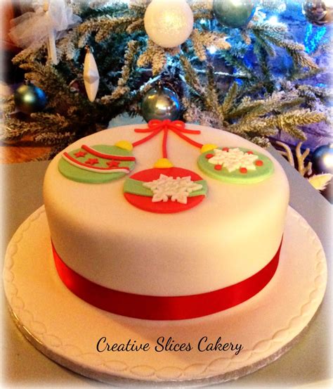 Baubles Christmas cake x | Christmas cake decorations, Christmas cake ...