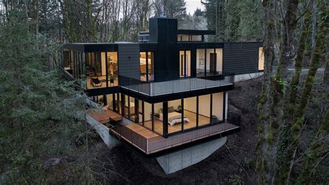 Eksterior Rumah Warna Hitam Yang Modern – Minimalis123