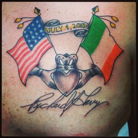 irish american flag tattoo - howtoapplymakeupforolderwomen