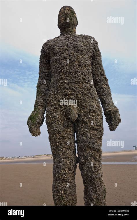 Antony Gormley Another Place Crosby Beach Stock Photo - Alamy