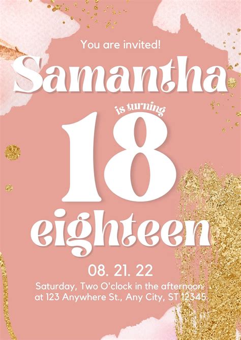 18th Birthday Quotes For Invitations