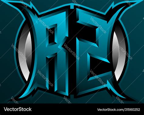 Initial rz logo design Royalty Free Vector Image