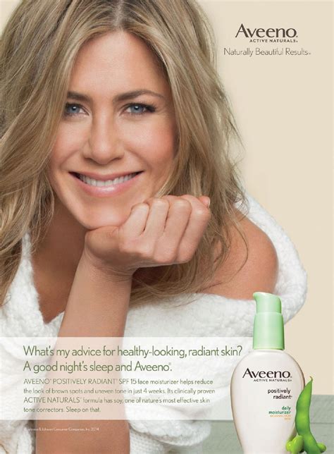 Jennifer Aniston Actress - Aveeno : Celebrity Endorsements, Celebrity ...