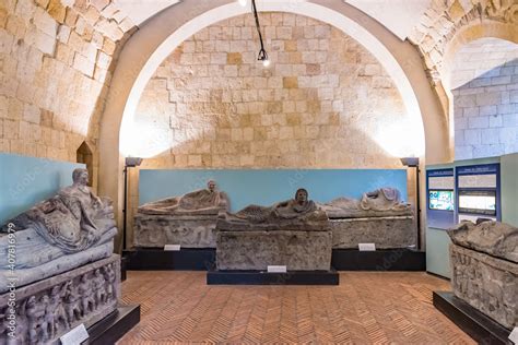 TARQUINIA, ITALY - JUNE 11, 2019: The Museo Archeologico Nazionale ...