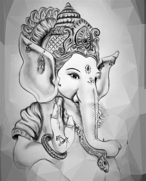 Ganesh Pencil Sketch at PaintingValley.com | Explore collection of ...