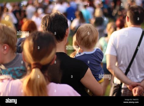 Crowd of people at the concert Stock Photo - Alamy