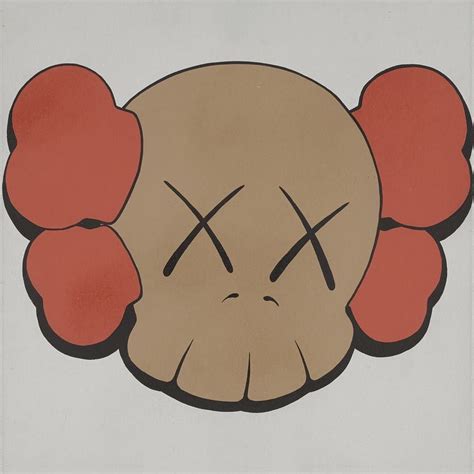 UNTITLED 1999 KAWS Acrylic on canvas 15.8x15.8" [from photo on Sotheby ...