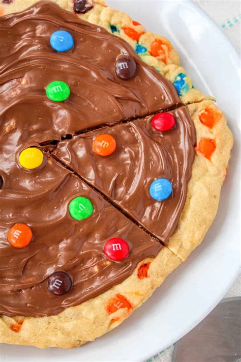 M&M Cookie Pizza (Skillet Cookie Recipe)