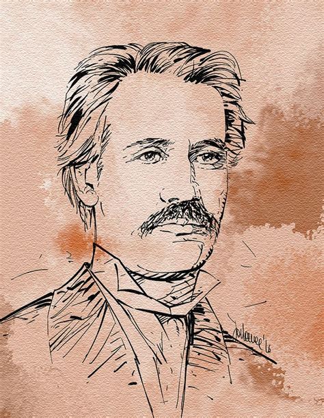 MIHAI EMINESCU | Digital portrait, Sketch book, Male sketch