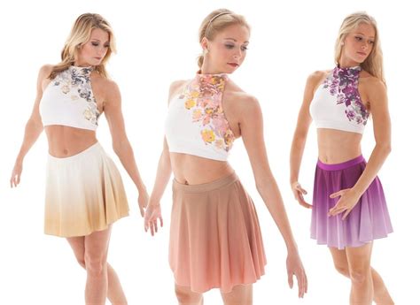 Floral Rose and Ombre Circle Skirt Dance Costume | Pretty dance ...