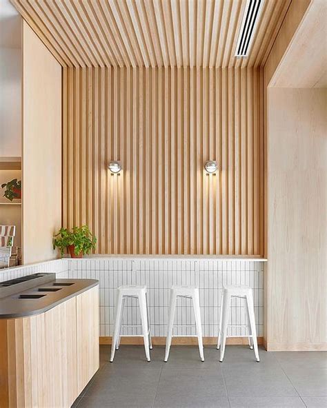 Wood Slat Trend | Commercial interior design, Commercial interiors ...