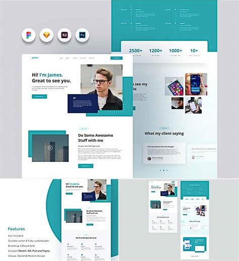 Personal Website Template | Free download