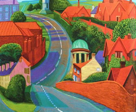 David Hockney. Yorkshire, England, 1937. The Road to York through ...