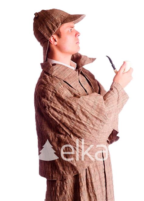 Sherlock Holmes costume adult, 100665, sizes M, L, XL, 2XL | Compare ...