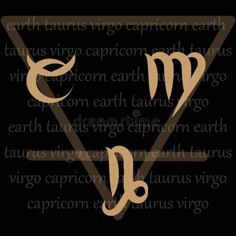 Earth zodiac signs stock illustration. Illustration of mythology ...