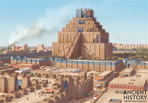 Recreation of the Etemenanki in Babylon (Illustration) - World History ...