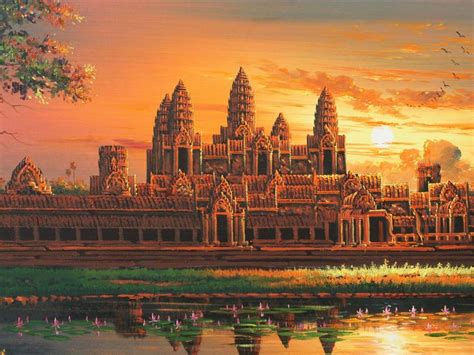 Khmer art painting | Temple photography, Angkor wat, Best background images