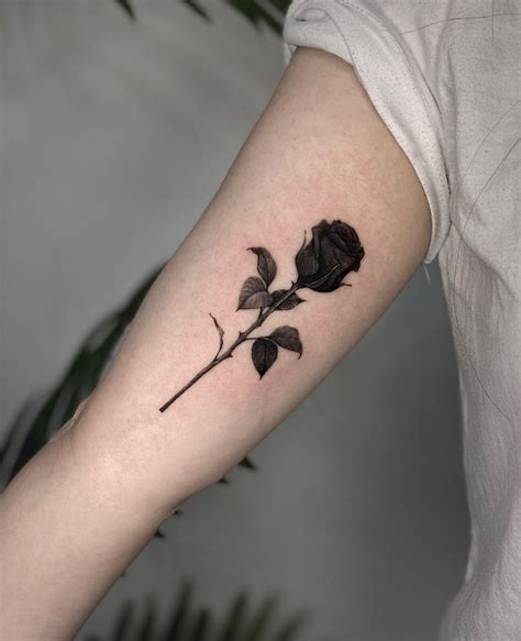 30 Alluring Black Rose Tattoo Ideas for Men & Women to Inspire You in 2023