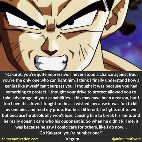 Vegeta to Goku Motivation Quotes | Dragon ball z, Dragon ball, Anime ...