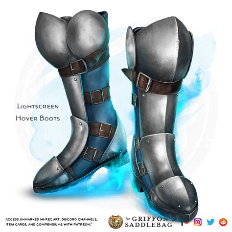 {The Griffon's Saddlebag} Lightscreen Hover Boots | Wondrous item : r ...