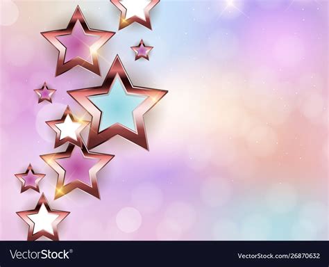 Abstract glossy star background Royalty Free Vector Image