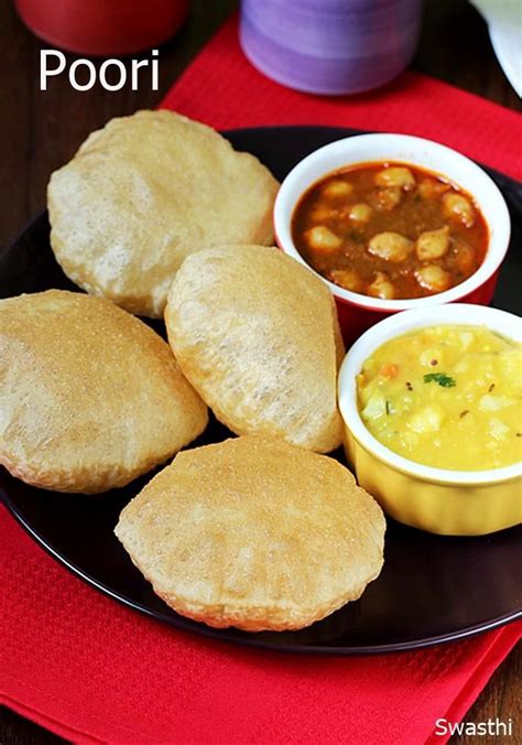 Poori Recipe, How to make Puri - Swasthi's Recipes | Recipe | Puri ...