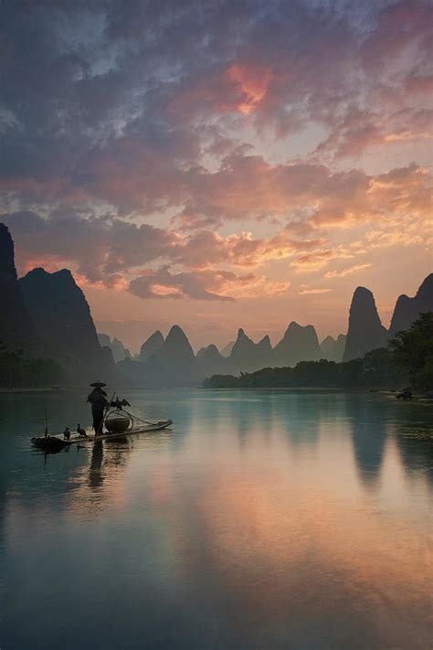 Li River Sunrise Photograph by Yan Zhang - Pixels