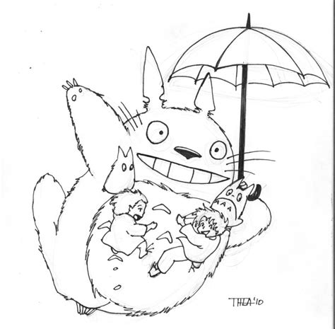 My Neighbor Totoro Coloring Pages at GetColorings.com | Free printable ...