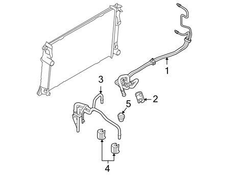 2010 Ford Fusion Automatic Transmission Oil Cooler Hose. Line, Make ...