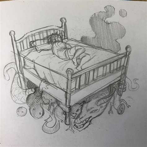 monsters under the bed : r/drawing