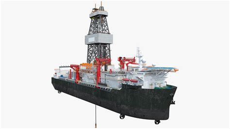 Drillship drilling ships 3D model - TurboSquid 1577135