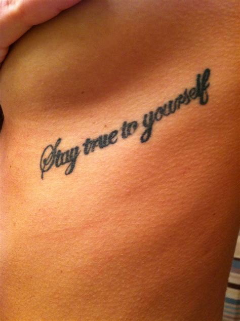 Stay true to yourself | Tattoo lettering, Tattoo fonts, Word tattoos