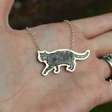 Black Cat Necklace By Fresh Fleeces | notonthehighstreet.com