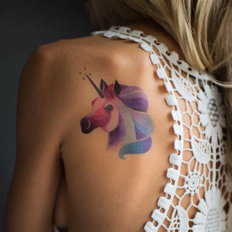 Unicorn Temporary Tattoo Unicorn Tattoo Finger Tattoo Neck | lupon.gov.ph