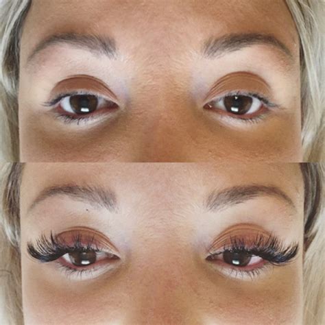 Before & after eyelash extensions by @BBeautyca Toronto beauty studio # ...