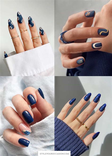 Navy Blue Ombre Acrylic Nails: 10 Stunning Designs You Need to Try ...