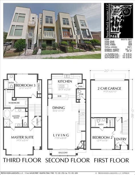 Townhouse Floor Plans, New Brownstone Floor Plan, Town Home Designers ...