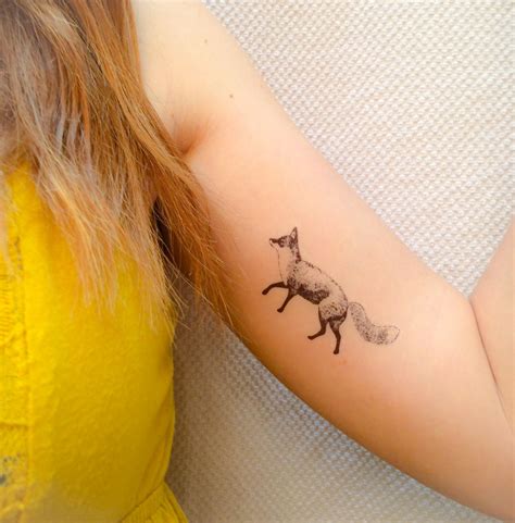 2 Fox Temporary Tattoos Smashtat - Etsy