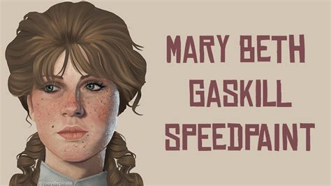 Mary Beth Gaskill Speedpaint // RDR2 - YouTube